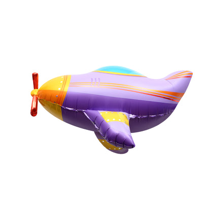 Purple 3D Aircraft Shaped Cartoon Balloon: Giant Aluminum Foil, Fun 3D Design – Perfect for Aviation Themes aviation themed aircraft.