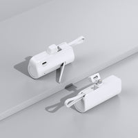 Thumbnail for 5000mAh Mini Mobile Charger: Built-in Cable/LED Light