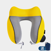 Thumbnail for Elastic Foldable Inflatable U-Shaped Neck Pillow for Airplanes