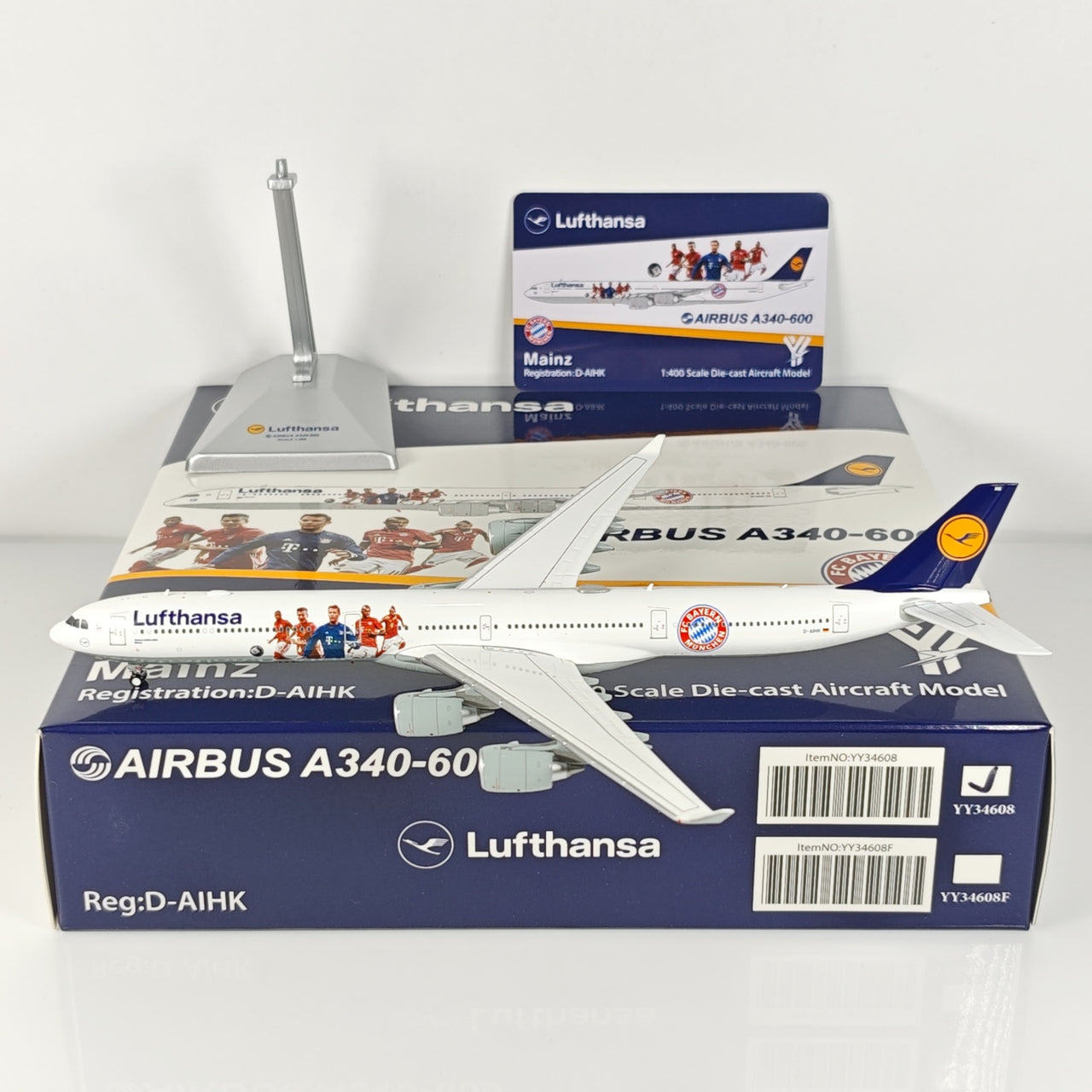 Lufthansa Germany Airbus A340-600 Airplane Model 1/400 Scale