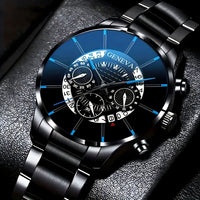 Thumbnail for Men's Business Watch: Dual Calendar, Waterproof, Non-Swiss - Automatic Mechanical or Quartz Movement