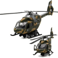 Thumbnail for 1:64 Scale Military Helicopter Alloy Toy Model (Retroactive Motion, Sound & Light Effects)