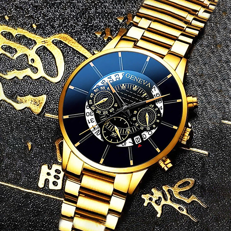 Men's Business Watch: Dual Calendar, Waterproof, Non-Swiss - Automatic Mechanical or Quartz Movement