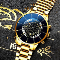 Thumbnail for Men's Business Watch: Dual Calendar, Waterproof, Non-Swiss - Automatic Mechanical or Quartz Movement