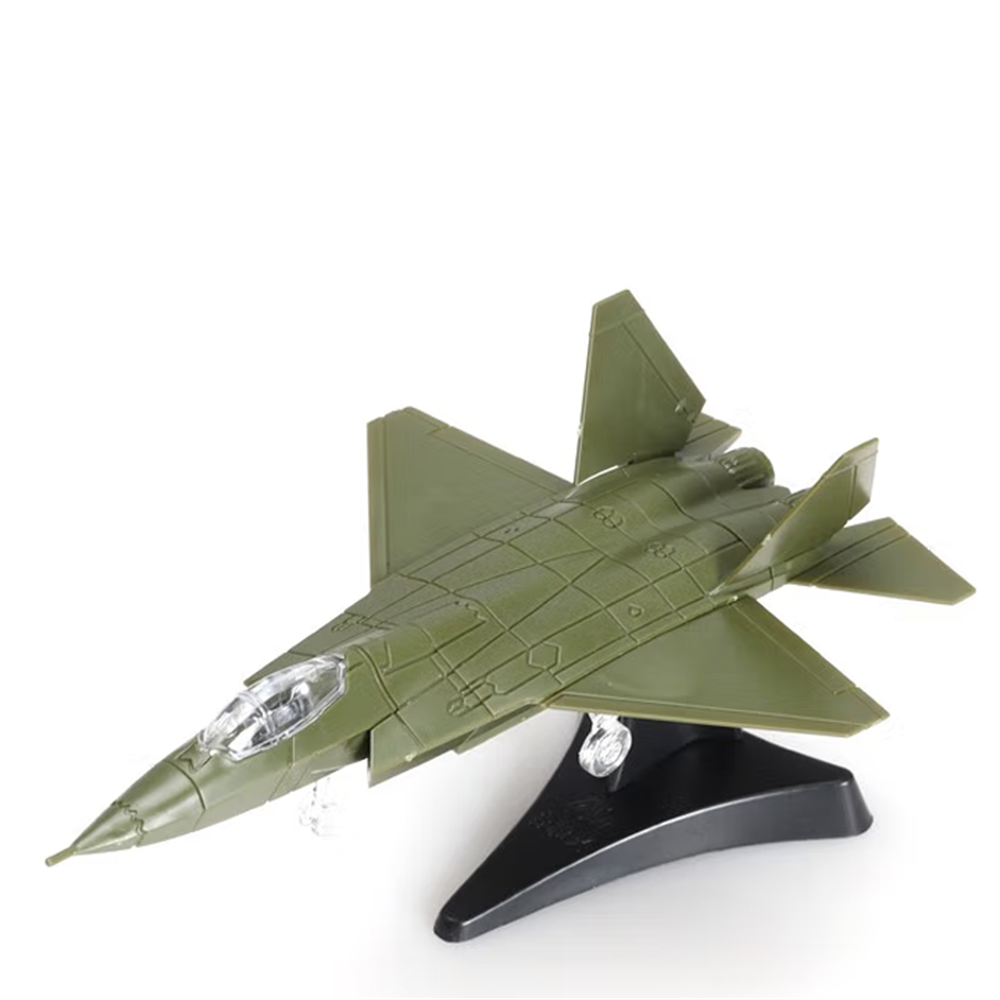 Airplane Assembly Model Puzzle Building Mini Plastic Military Random color Model