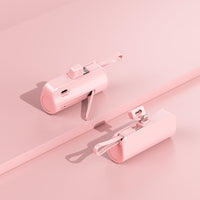 Thumbnail for 5000mAh Mini Mobile Charger: Built-in Cable/LED Light