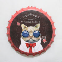 Thumbnail for Retro Wrought Iron Beer Cap Iron Painting Wall Decoration