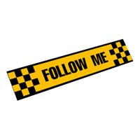 Thumbnail for FOLLOW ME aviation design sticker in weather-resistant vinyl.