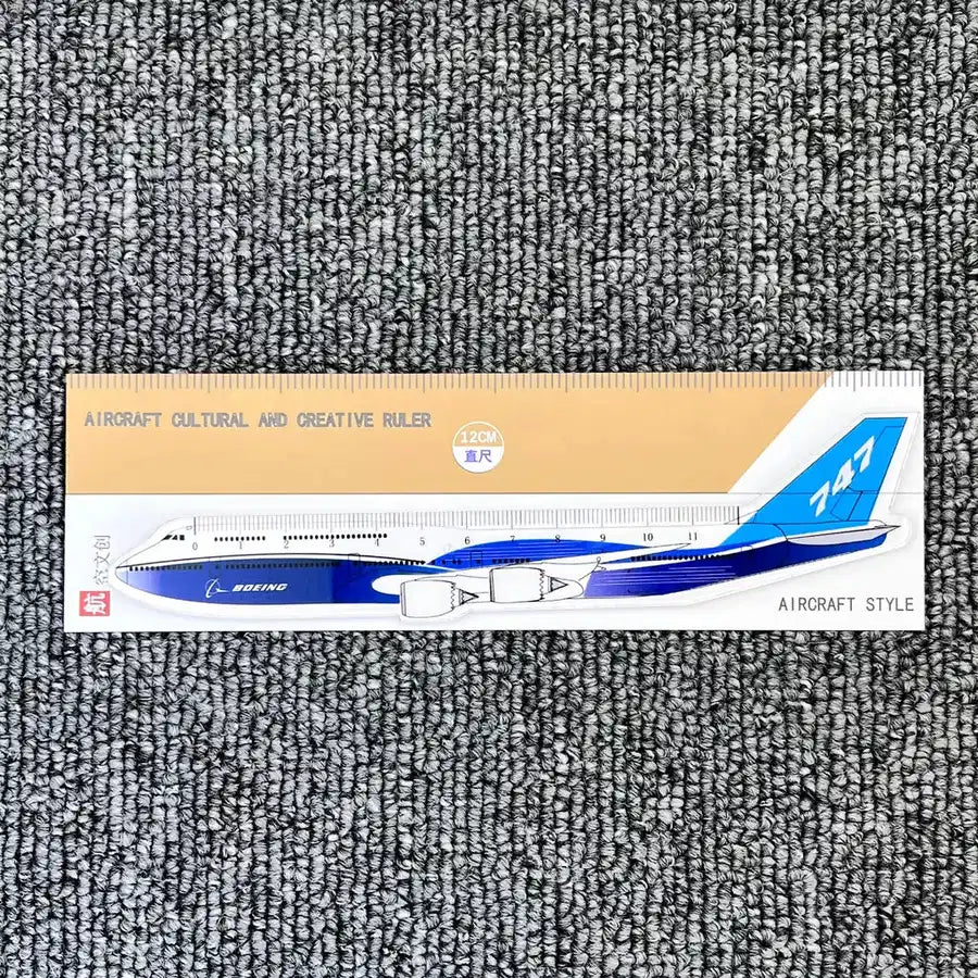 Boeing 747 Aircraft Passenger Plane Aviation Acrylic Ruler
