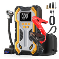 Thumbnail for 10000mAh 6000A Car Jump Starter: Air Compressor, LCD Screen