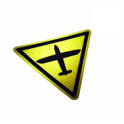 Triangular Airplane Designed Stickers