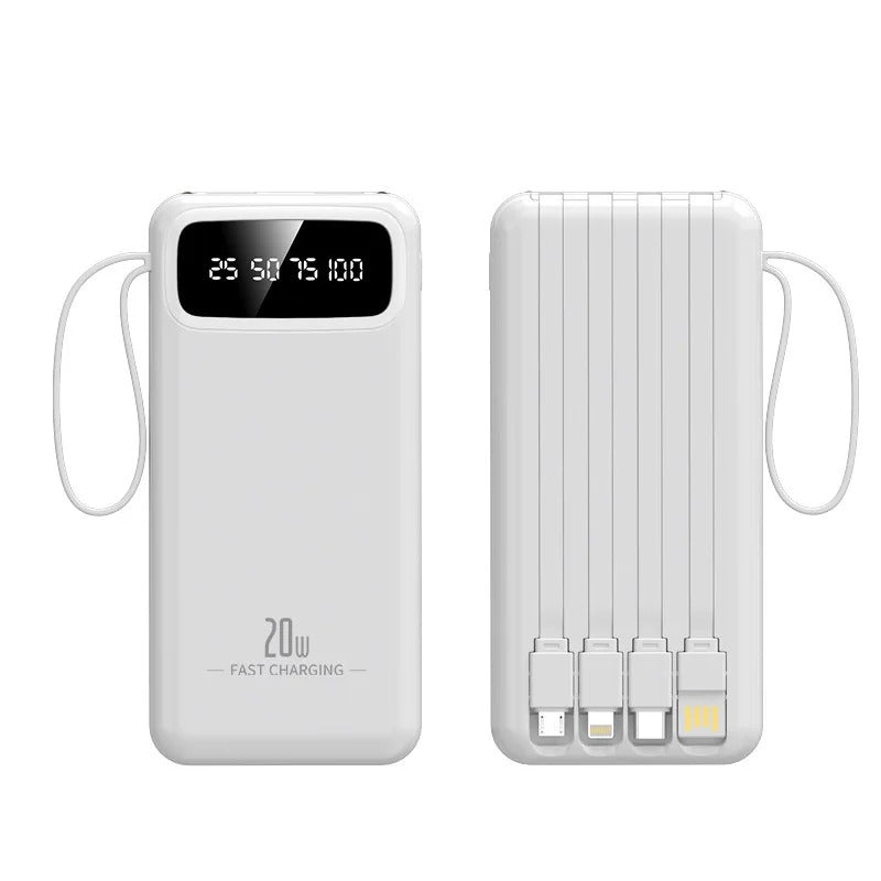 10000mAh 4-in-1 Built-in Cable Power Bank - view 4