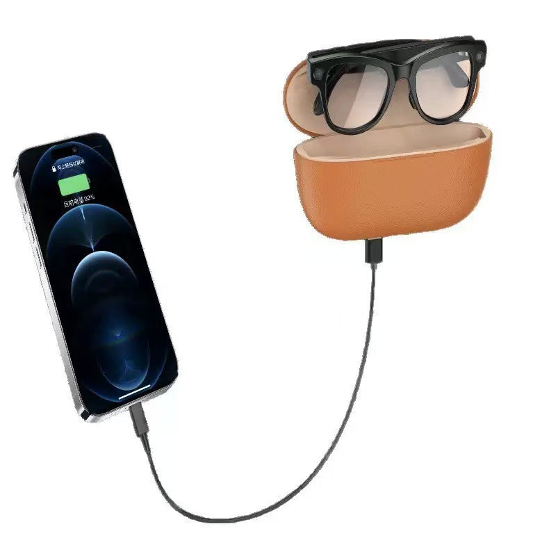 Smart Camera Glasses M02Ultra: AI-Powered, WiFi, Navigation & Convenient Charging Case