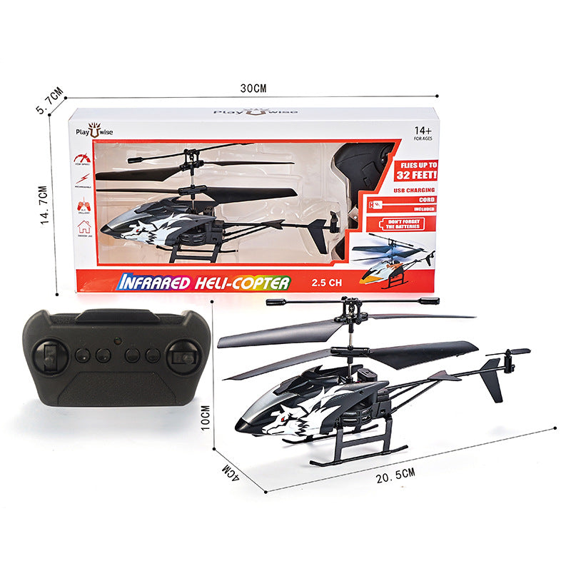 2CH Mini RC Helicopter (USB Rechargeable, LED Light) - Model Aircraft