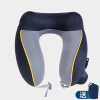 Thumbnail for Elastic Foldable Inflatable U-Shaped Neck Pillow for Airplanes