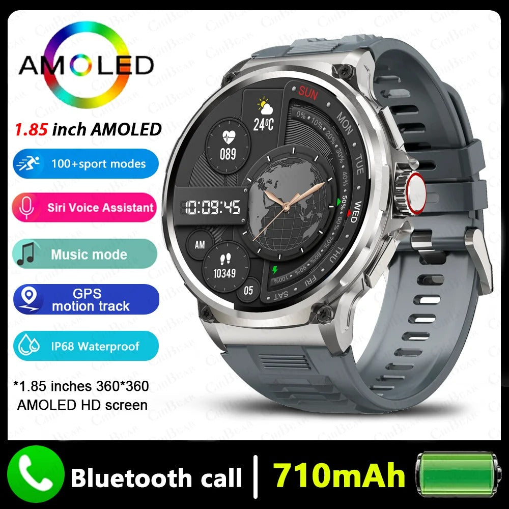 V69 All-Function Smartwatch: 1.85" Display, Bluetooth Calls, Multi-Sport Tracking & Water Resistance