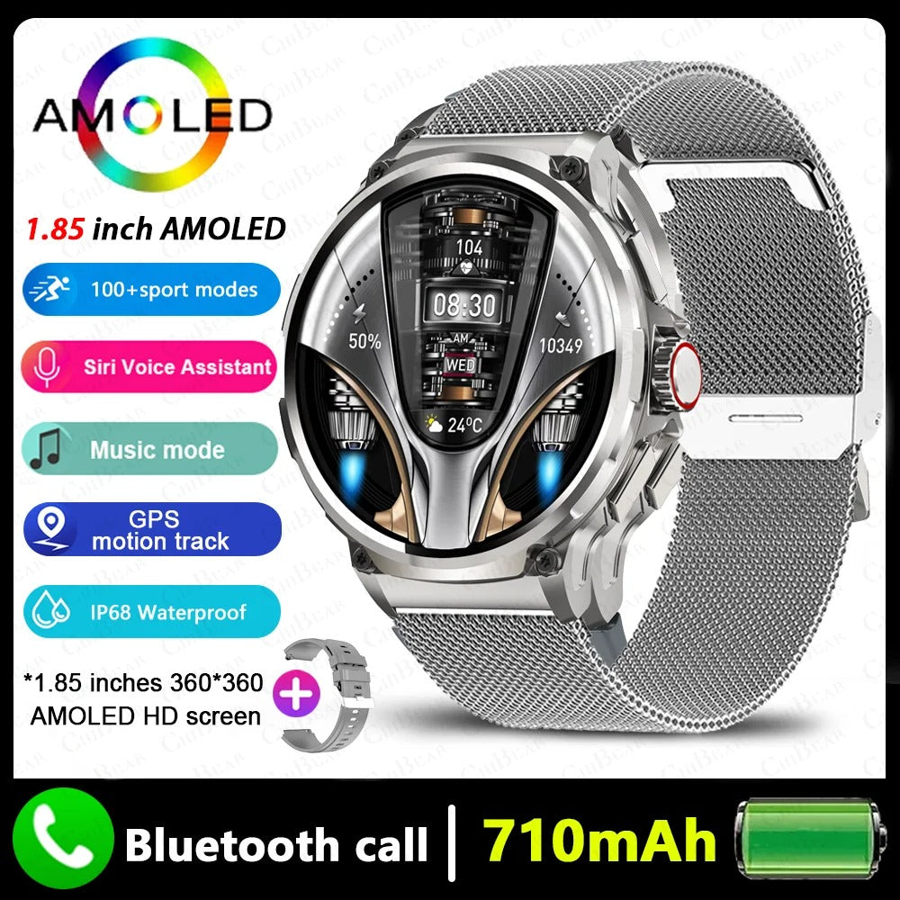 V69 All-Function Smartwatch: 1.85" Display, Bluetooth Calls, Multi-Sport Tracking & Water Resistance