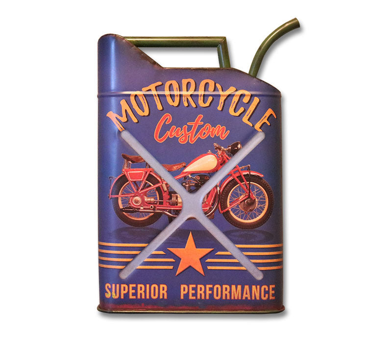 American Country Retro Iron Oil Drum Decorative Wall Hanging