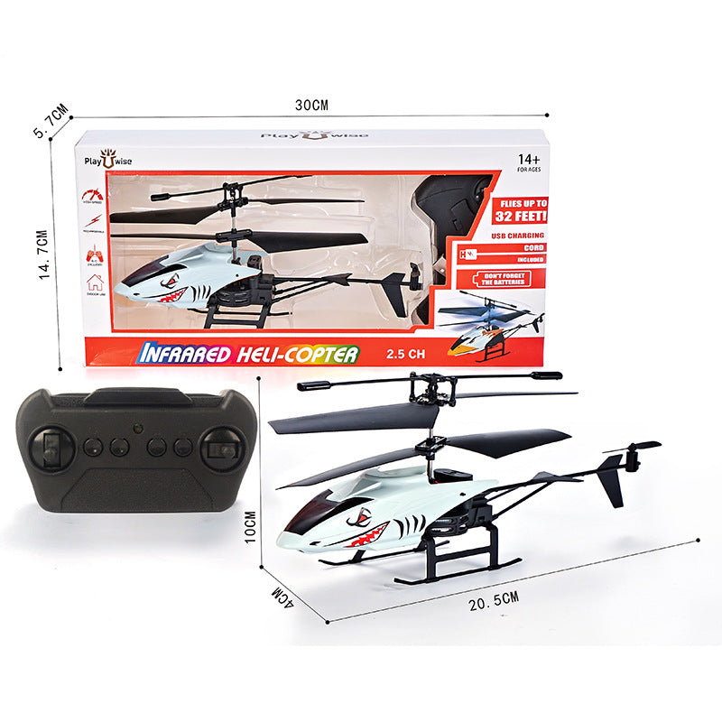 2CH Mini RC Helicopter (USB Rechargeable, LED Light) - Model Aircraft
