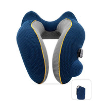 Thumbnail for New Flannelette Inflatable U-Shaped Travel Neck Pillow: For Car, Aircraft