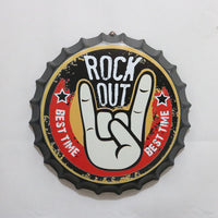 Thumbnail for Retro Wrought Iron Beer Cap Iron Painting Wall Decoration