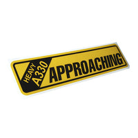 Thumbnail for Airbus A330 HEAVY APPROACHING aviation design sticker in weather-resistant vinyl.