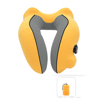 Thumbnail for New Flannelette Inflatable U-Shaped Travel Neck Pillow: For Car, Aircraft
