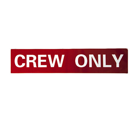 CREW ONLY Red Designed Stickers