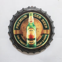 Thumbnail for Retro Wrought Iron Beer Cap Iron Painting Wall Decoration