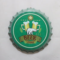 Thumbnail for Retro Wrought Iron Beer Cap Iron Painting Wall Decoration