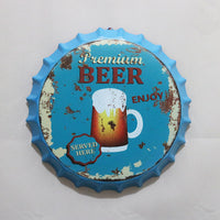 Thumbnail for Retro Wrought Iron Beer Cap Iron Painting Wall Decoration
