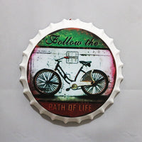 Thumbnail for Retro Wrought Iron Beer Cap Iron Painting Wall Decoration