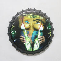 Thumbnail for Retro Wrought Iron Beer Cap Iron Painting Wall Decoration