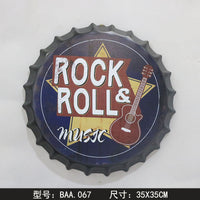 Thumbnail for Retro Wrought Iron Beer Cap Iron Painting Wall Decoration