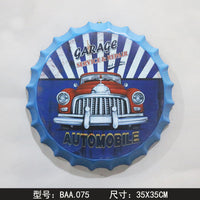 Thumbnail for Retro Wrought Iron Beer Cap Iron Painting Wall Decoration