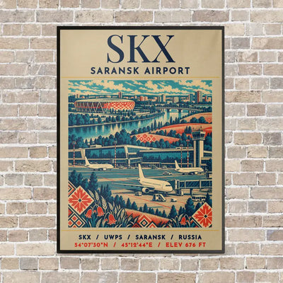 SKX - Poster - Canvas Framed - Beige