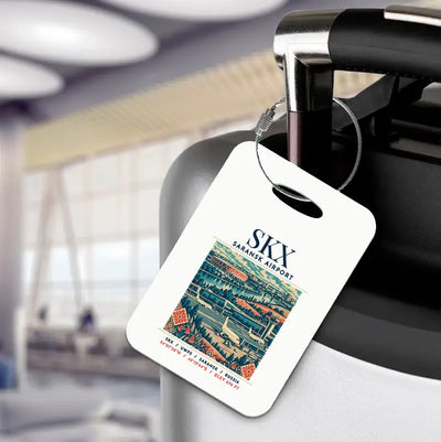 SKX - Poster - Luggage Tag - White