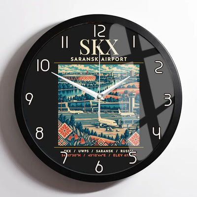 SKX - Poster - Wall Clock Framed - Black