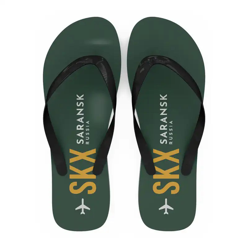 Saransk International Airport (SKX) Slippers & Flip Flops - Slippers - Flip Flops - Code - Dark Green