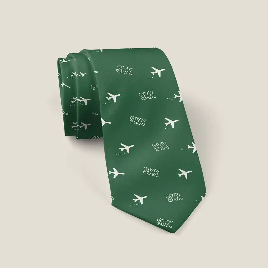 Saransk International Airport (SKX) Ties - Tie - Pattern - Green