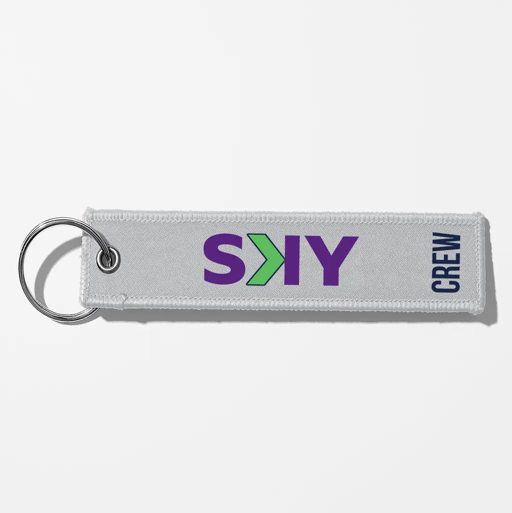 SKY Airline Crew & Staff Tag Key Chains - Light Gray - Crew