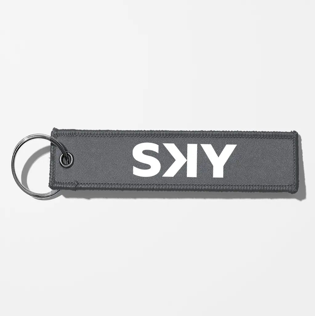 SKY Airline Crew & Staff Tag Key Chains - Gray
