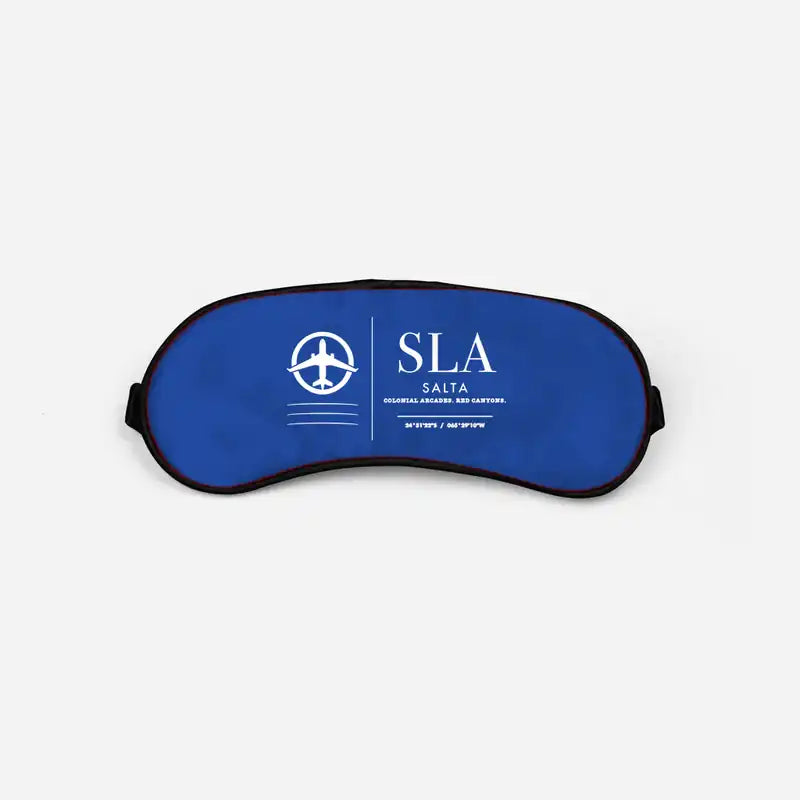 Salta Martín Miguel de Güemes International Airport (SLA) Sleep Masks - Sleep Mask - Front - Blue