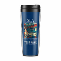 Thumbnail for Salta Martín Miguel de Güemes International Airport (SLA) Travel Mugs - Poster + Name - Plastic (No Holder) - Blue