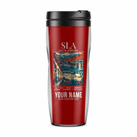 Thumbnail for Salta Martín Miguel de Güemes International Airport (SLA) Travel Mugs - Poster + Name - Plastic (No Holder) - Red