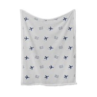 Thumbnail for Salt Lake City International Airport (SLC) Bedding Sets & Blankets - Blanket - Pattern - Light Gray