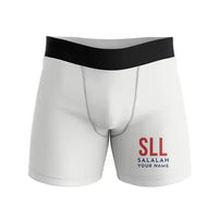 Thumbnail for Salalah Airport (SLL) Men Boxers - Code + Name - White
