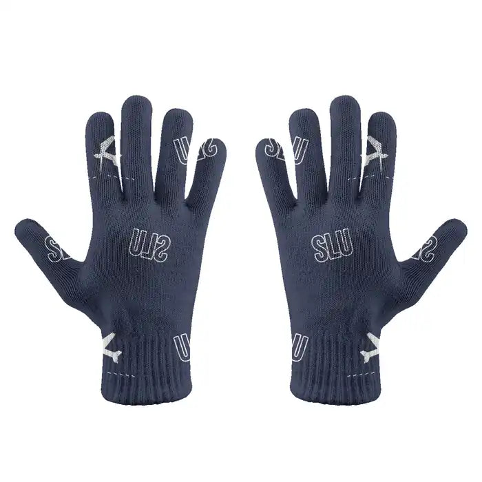 George F. L. Charles Airport (SLU) Gloves - Gloves - Full - Pattern - Navy Blue