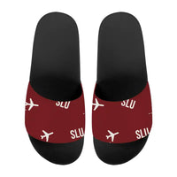 Thumbnail for George F. L. Charles Airport (SLU) Slippers & Flip Flops - Slippers - Sport - Pattern - Dark Red