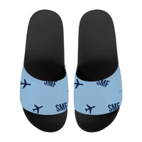Thumbnail for Sacramento International Airport (SMF) Slippers & Flip Flops - Slippers - Sport - Pattern - Light Blue